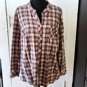D & Co flannel button up
